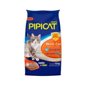 Areia Sanitária Kelco Pipicat Multicat para Gatos